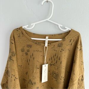 Rylee + Cru • 12-14 yr • Goldenrod Woodland long sleeve